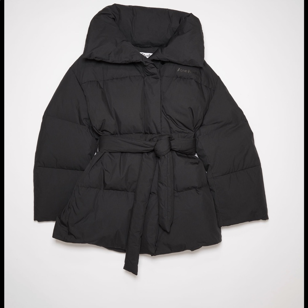 Acne Studios Belted Quilted Cotton-blend Down Jacket